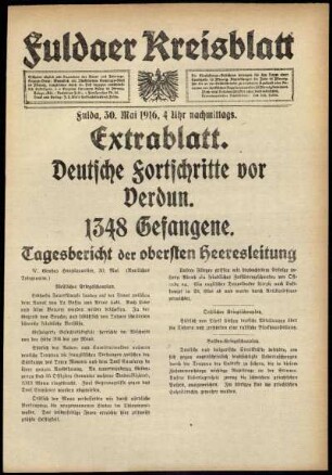 Ausgabe vom Dienstag, den 30. Mai 1916.