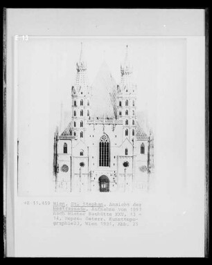 Stephansdom in Wien: Ansicht der Westfassade