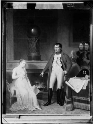 Badenweiler Gemälde der Königin Luise von Preußen und Napoleon in Tilsit (um 1807)
