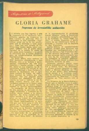 Gloria Grahame, ingenua de irrestible seducción : Repostería de Hollywood