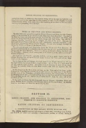 SECTION II. KING'S CHANNEL, AND SHIPWAY TO ORFORDNESS; AND THENCE TO HARWICH HARBOUR