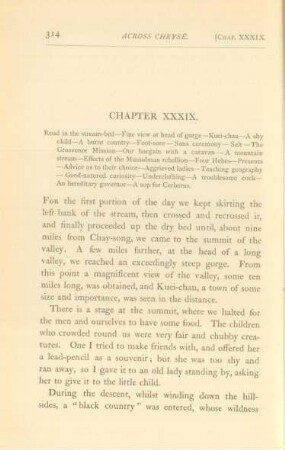 Chapter XXXIX. Road in the stream-bed ...