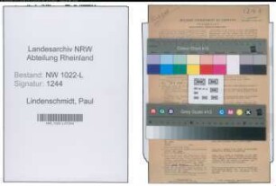 Entnazifizierung Paul Lindenschmidt , geb. 28.04.1901 (Postbeamter)