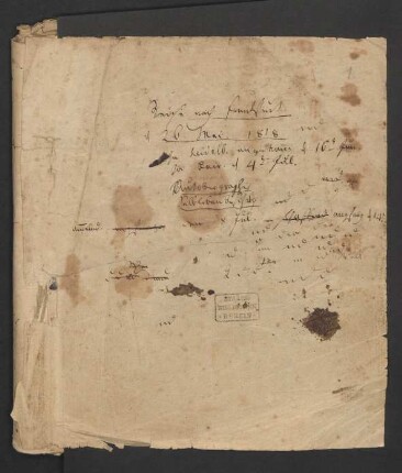 Reisetagebuch : Reise nach Frankfurt 1818