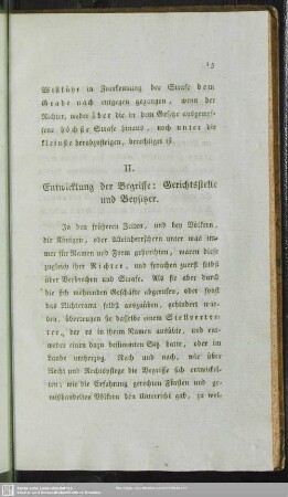 II. Entwicklung der Begriffe: Gerichtsstelle und Beysitzer