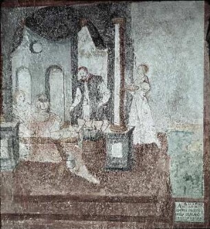 Salome trägt das Haupt Johannes des Täufers zur Tafel