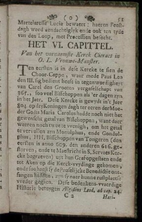Het VI. Capittel.