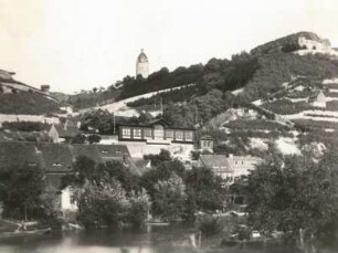 Thüringen. Freyburg an der Unstrut. Turnvater Jahns Haus mit Neuenburg