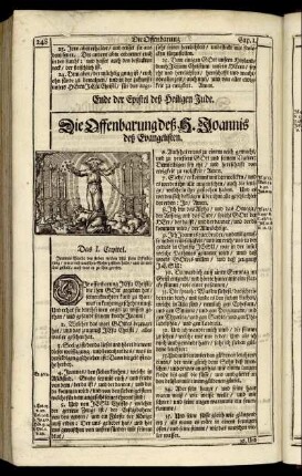 Die Offenbarung deß H. Joannis deß Evangelisten.