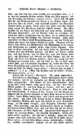 Hähn'sche Literal-Methode, (s. tabell. Unterricht)