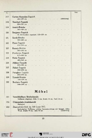 Möbel (Nr. 331-380)
