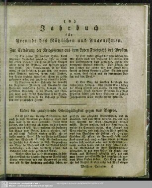 Jahrbuch für Freunde des Nützlichen und Angenehmen
