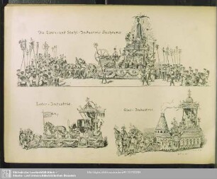 Die Eisen- und Stahl-Industrie Sachsens - Leder-Industrie - Glas-Industrie
