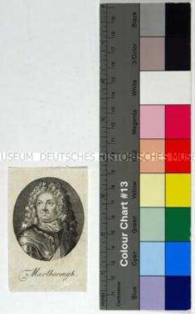 Porträt des englischen Feldherrn und Politikers John Churchill I. Duke of Marlborough und Prince of Mindelheim