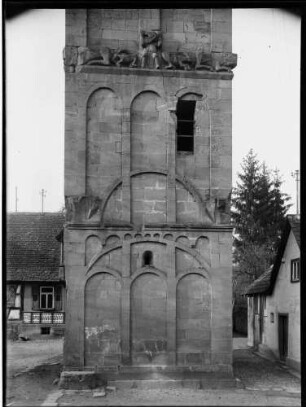 Hirsau Eulenturm Ansicht von Nordwestturm Südseite - Untergeschoss
