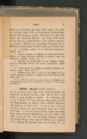 2949. Pauli (Johann Ulrich I.)
