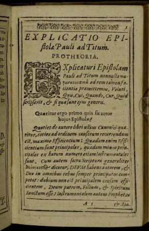 Protheoria.