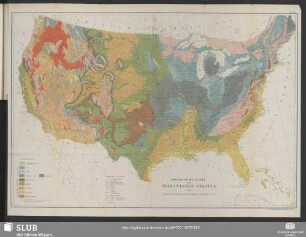 Geologische Karte Der Vereinigten Staaten