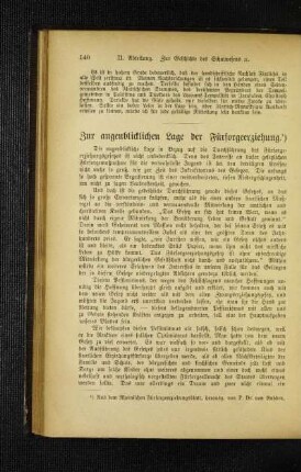 Zur augenblicklichen Lage der Fürsorgeerziehung