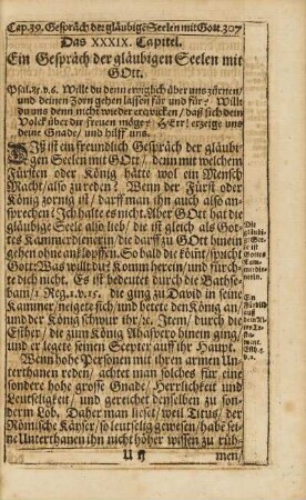 Cap. XXXIX. Ein Gespräch der gläubigen Seelen mit Gott