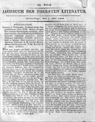 1802-04-01 : 238. Stück