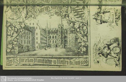 150Jähriges Jubelfest Der K. S. Porzellan-Manufactur zu Meissen, 16 Juni 1800