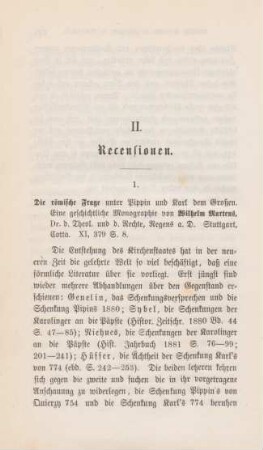 480-484 [Rezension] Martens, Wilhelm, Die römische Frage unter Pippin und Karl dem Groszen
