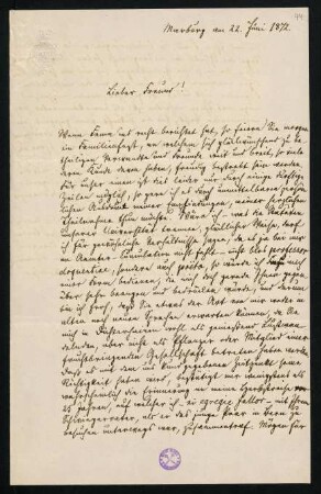 44r-45v, Brief 22: 22.06.1872