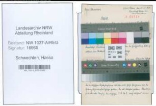 Entnazifizierung Hasso Schwechten , geb. 00.00.0000 ()