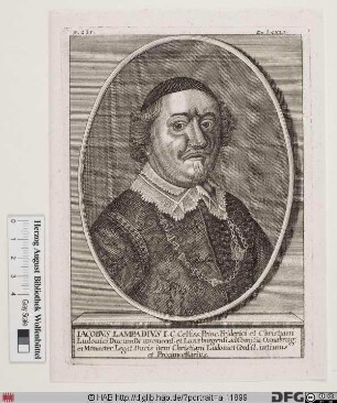 Bildnis Jacob Lampadius (eig. Lampe)