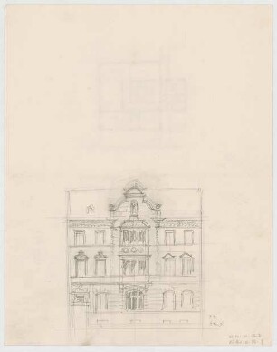 Thiersch, August ; München, Ismaningerstr.; Wohnbebauung - Ansicht