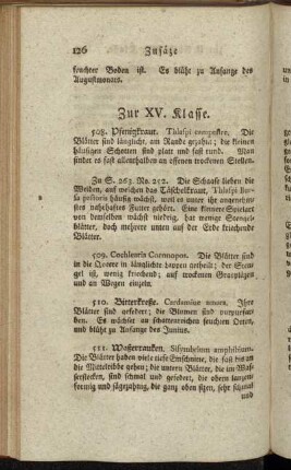 Zur XV. Klasse. - Zur XXII. Klasse.