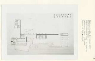 Gästehaus Askania (Diplomarbeit bei Kurt Dübbers): Grundriss Erdgeschoss 1:200