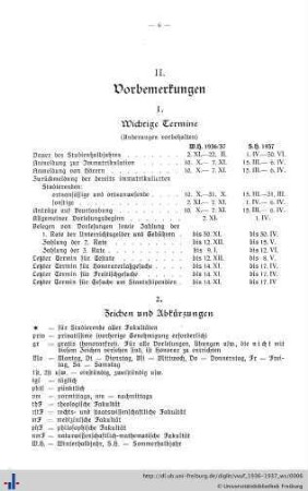 II. Vorbemerkungen