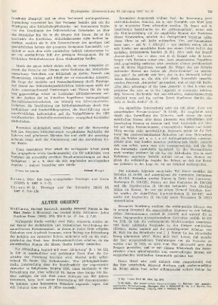 749-751 [Rezension] Huffmon, Herbert B., Amorite personal names in the Mari texts