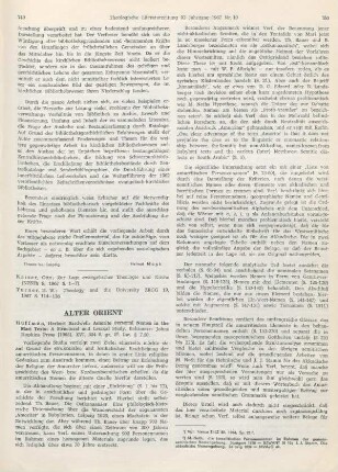749-751 [Rezension] Huffmon, Herbert B., Amorite personal names in the Mari texts