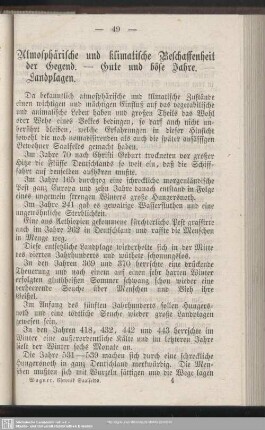 Atmosphärische und klimatische Beschaffenheit der Gegend. - Gute und böse Jahre. - Landplagen