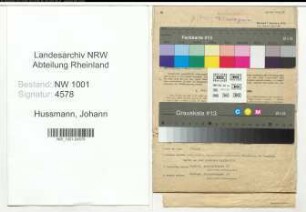 Entnazifizierung Johann Hussmann, geb. 02.01.1907 (Unternehmer)