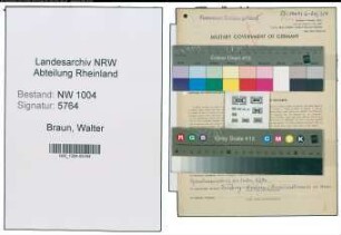 Entnazifizierung Walter Braun , geb. 09.09.1912 (Steuerassistent)