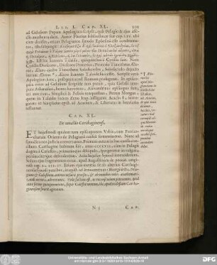 Cap. XL. De concilio Carthaginensi.