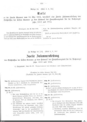 Beilagen zu Protokoll, 8./9./10. Sitzung