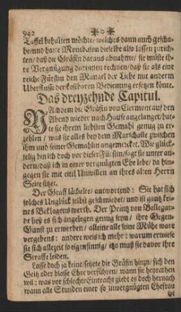 Das dreyzehende Capitul