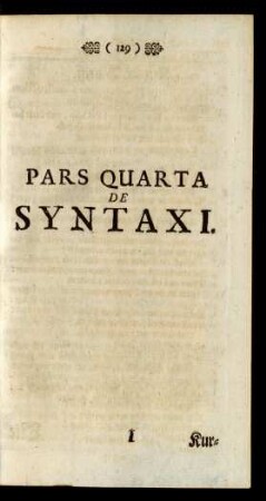 Pars Quarta De Syntaxi