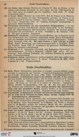 Große Enzyklopädien, Geschichte, Biographien, Memoiren (Nr. 213-692)