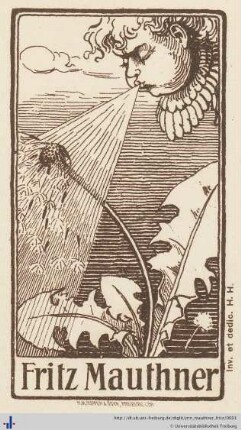 [Provenienz]: Mauthner, Fritz