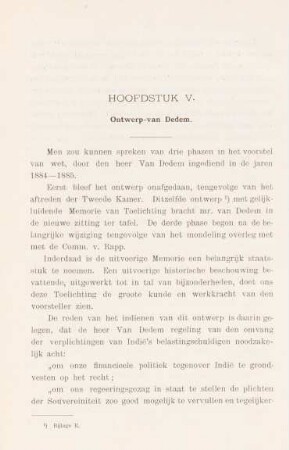 Hoofdstuk V. Ontwerp-van Dedem