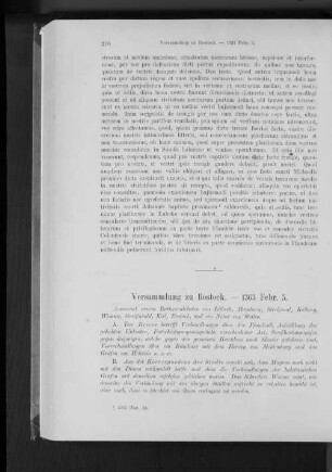 Versammlung zu Rostock. - 1363 Febr. 5.