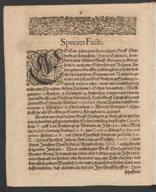 Species Facti