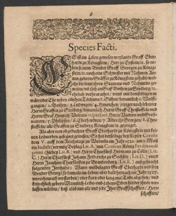 Species Facti