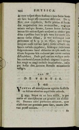 Cap. IV. De Ventis